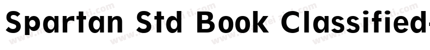 Spartan Std Book Classified字体转换